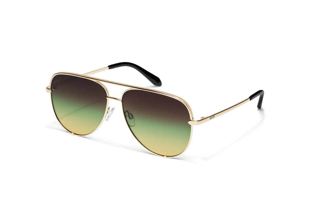 Quay | High Key XL | Gold Pistachio Glow