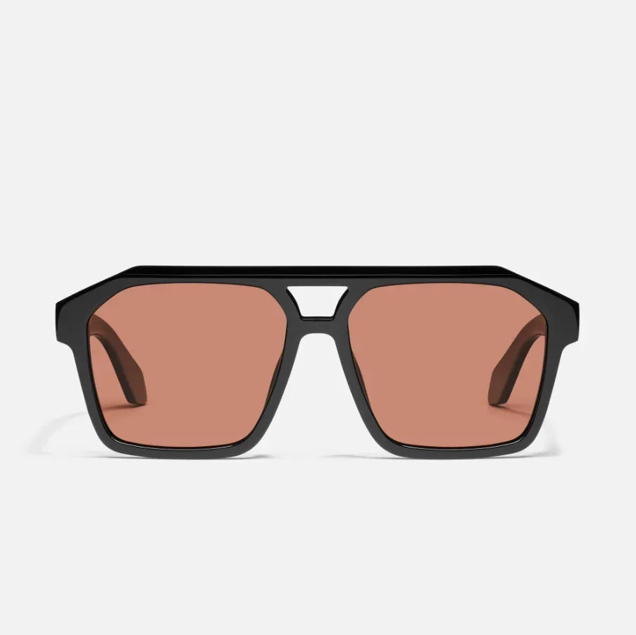 Quay | Soundcheck | Black/Apricot Polarised