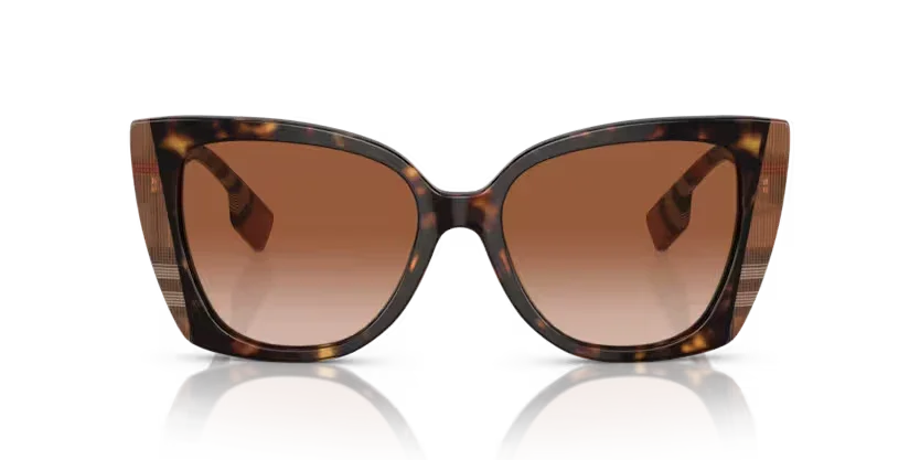 Burberry | 4393 - Meryl | Dark havana/check brown
