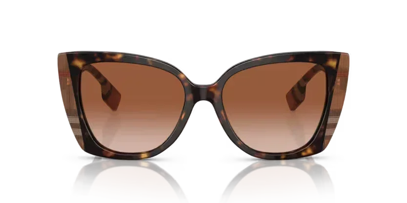 Burberry | 4393 - Meryl | Dark Havana/Check Brown