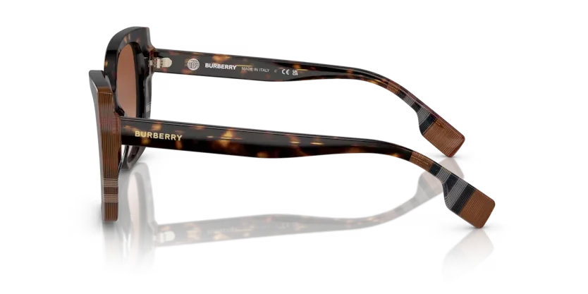 Burberry | 4393 - Meryl | Dark havana/check brown