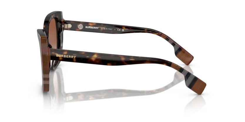 Burberry | 4393 - Meryl | Dark Havana/Check Brown