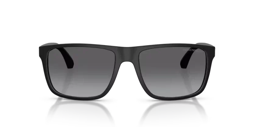 Emporio Armani | 4033 | Rubber black & grey Polarised