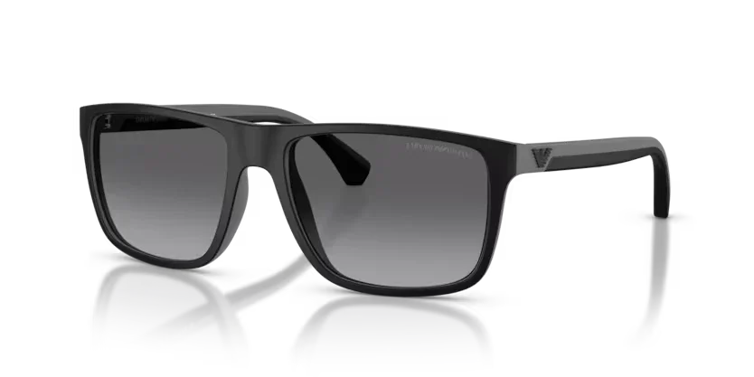 Emporio Armani | 4033 | Rubber black & grey Polarised