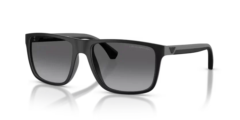 Emporio Armani | 4033 | Rubber black & grey Polarised