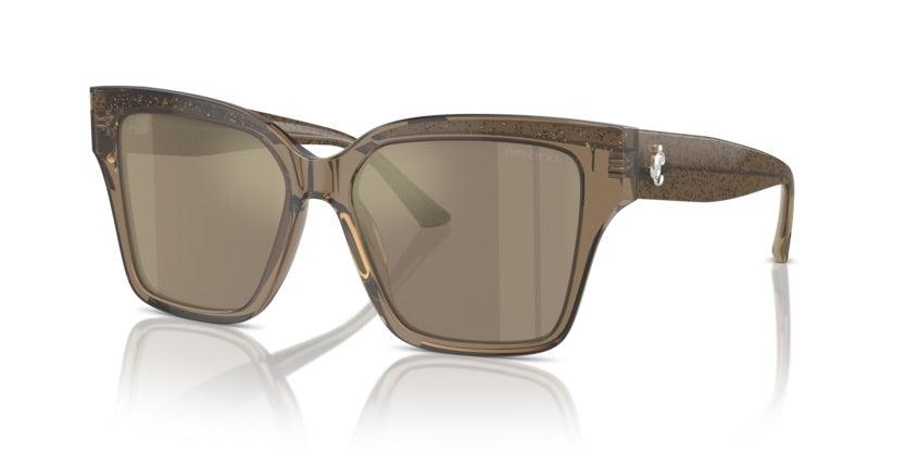 Jimmy Choo | 5003F | Transparent Brown Glitter - iKANDi Sunglasses