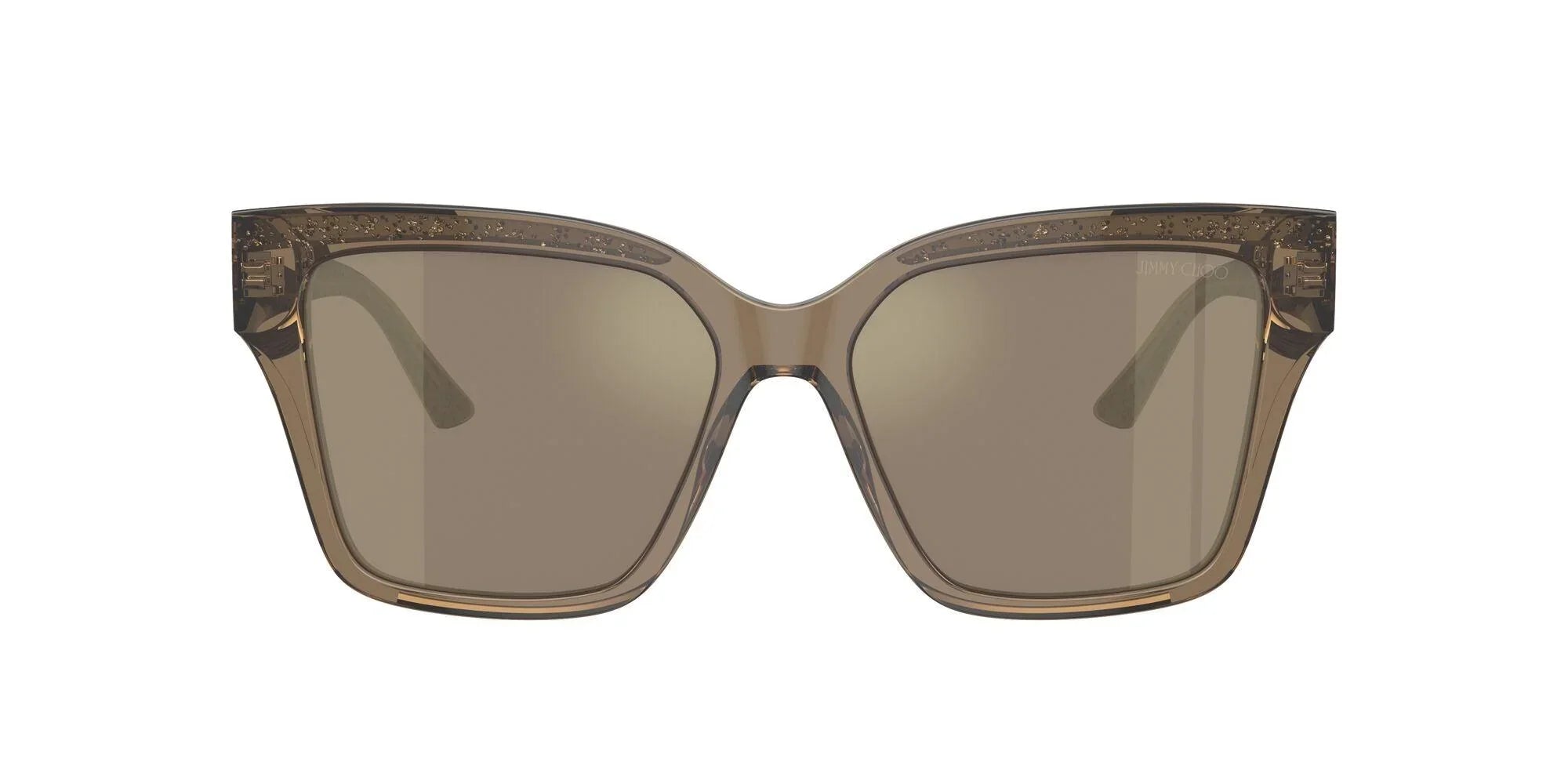 Jimmy Choo | 5003 | Transparent Brown Glitter - iKANDi Sunglasses