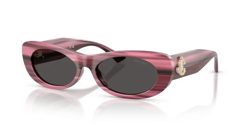 Jimmy Choo | 5038BU | Striped cranberry