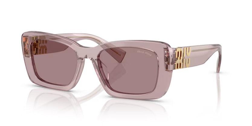 Miu Miu | 07YS | Transparent Mauve - iKANDi Sunglasses