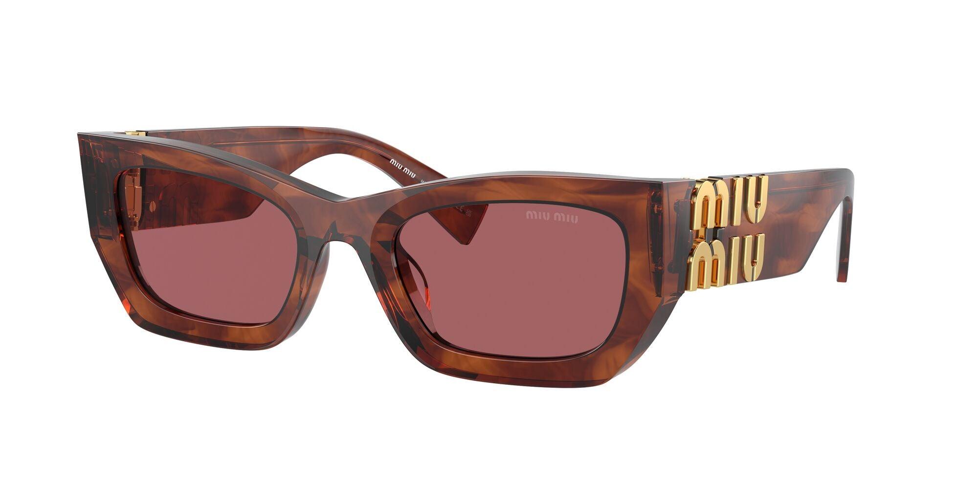 Miu Miu | 09WS | Striped Tobacco - iKANDi Sunglasses