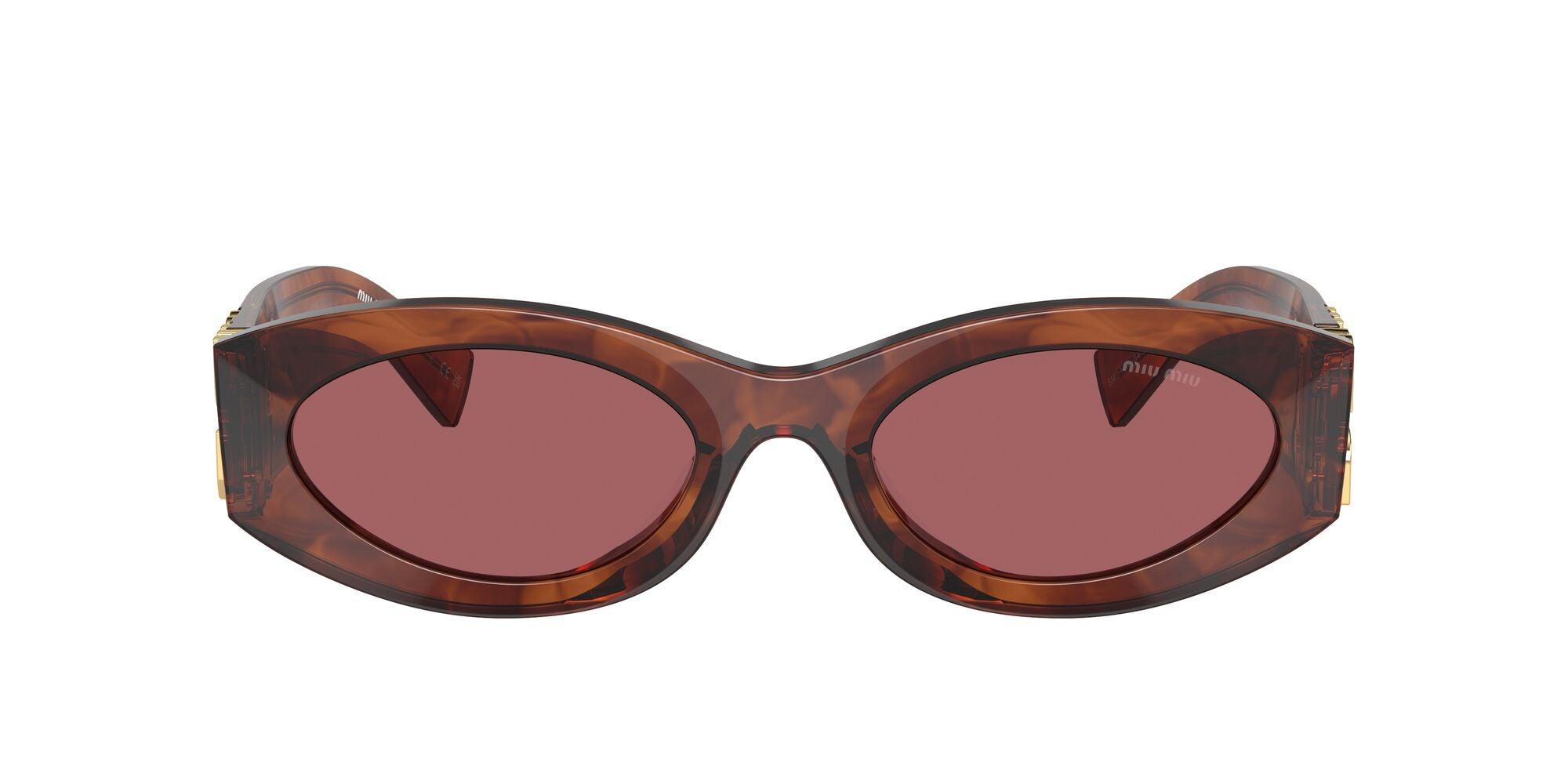Miu Miu | 11WS | Striped Tobacco - iKANDi Sunglasses