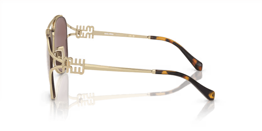 Miu Miu | 52ZS | Pale Gold - iKANDi Sunglasses