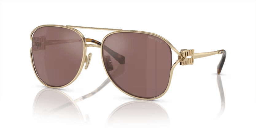 Miu Miu | 52ZS | Pale Gold - iKANDi Sunglasses