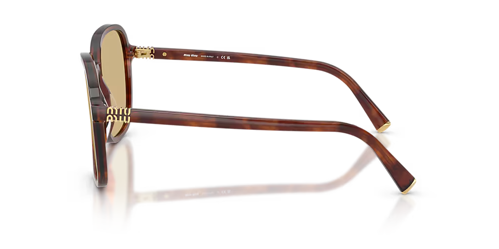 Miu Miu | MUB01S | Striped Tobacco with Yellow