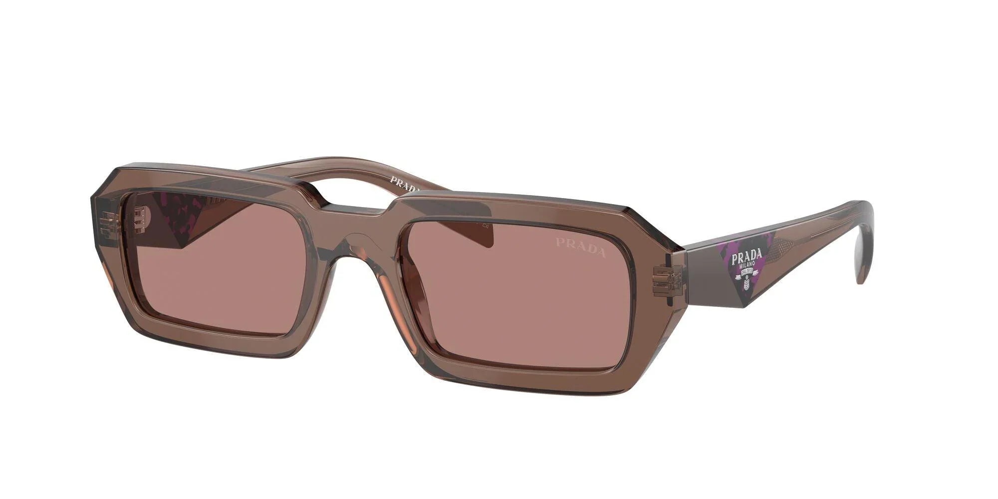 Prada | A12S | Brown Transparent - iKANDi Sunglasses