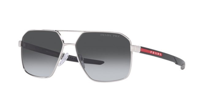 Prada Linea Rossa | 55WS | Silver - iKANDi Sunglasses