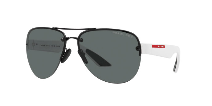 Prada Linea Rossa | 55YS | Black Polarised - iKANDi Sunglasses