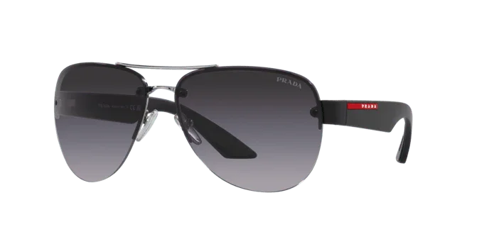 Prada Linea Rossa | 55YS | Silver - iKANDi Sunglasses