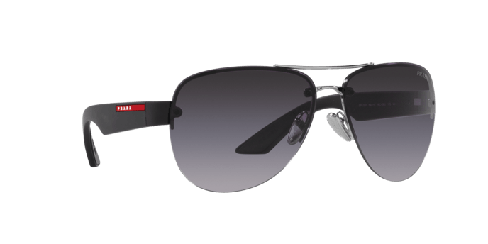 Prada Linea Rossa | 55YS | Silver - iKANDi Sunglasses