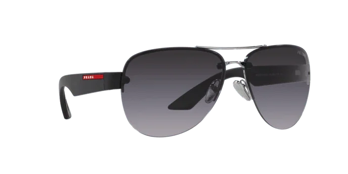 Prada Linea Rossa | 55YS | Silver - iKANDi Sunglasses