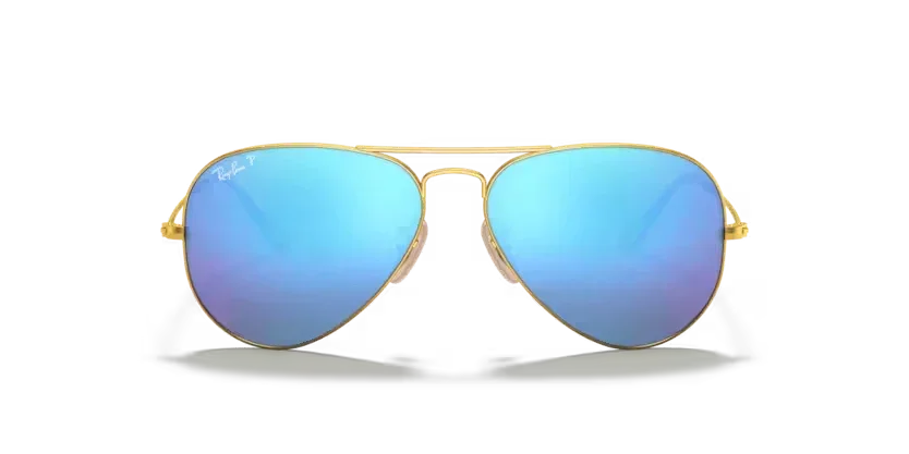 Ray-Ban | 3025 Aviator Large Metal | Gold & Blue Polarized