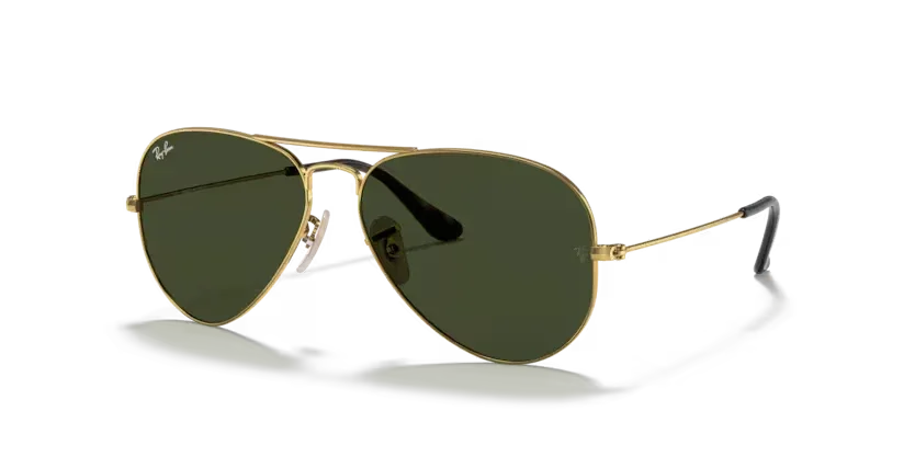 Ray-Ban | 3025 Aviator Large Metal | Arista Gold & Green