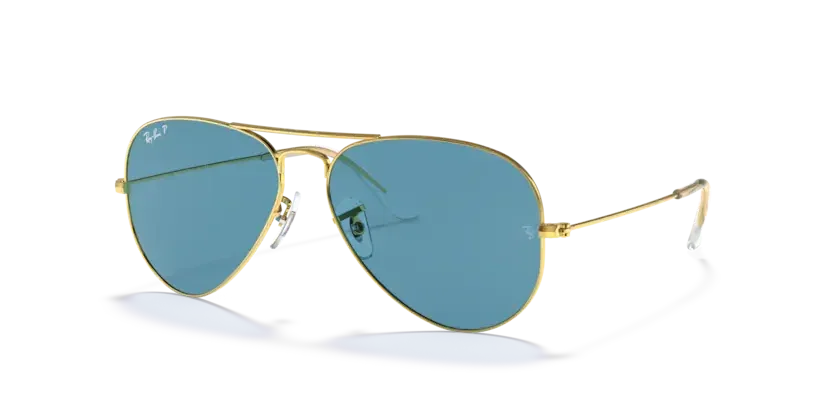 Ray-Ban | 3025 Aviator Large Metal | Gold & Blue