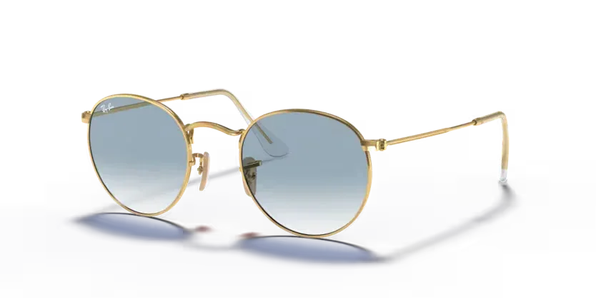 Ray-Ban | 3447N Round Metal | Arista Gold Light Blue