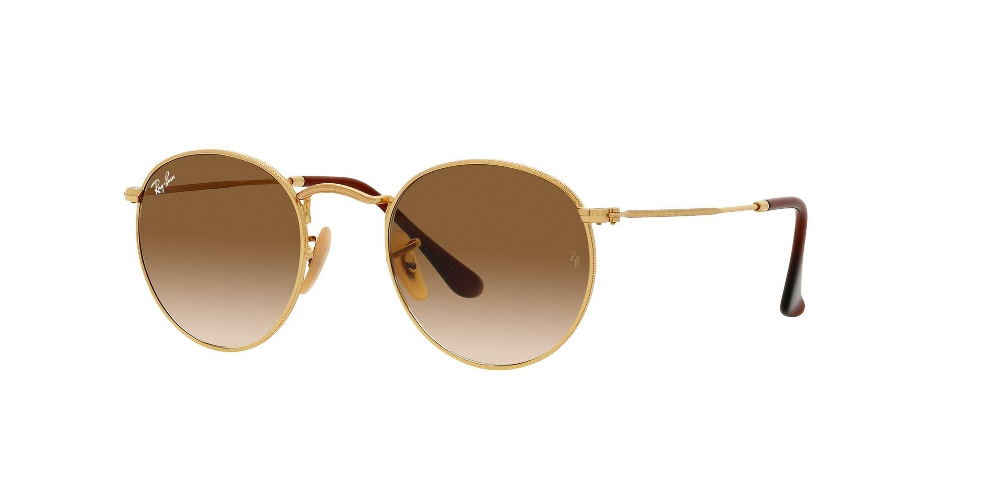 Ray-Ban | 3447 Round Metal | Gold (Size 53) - iKANDi Sunglasses