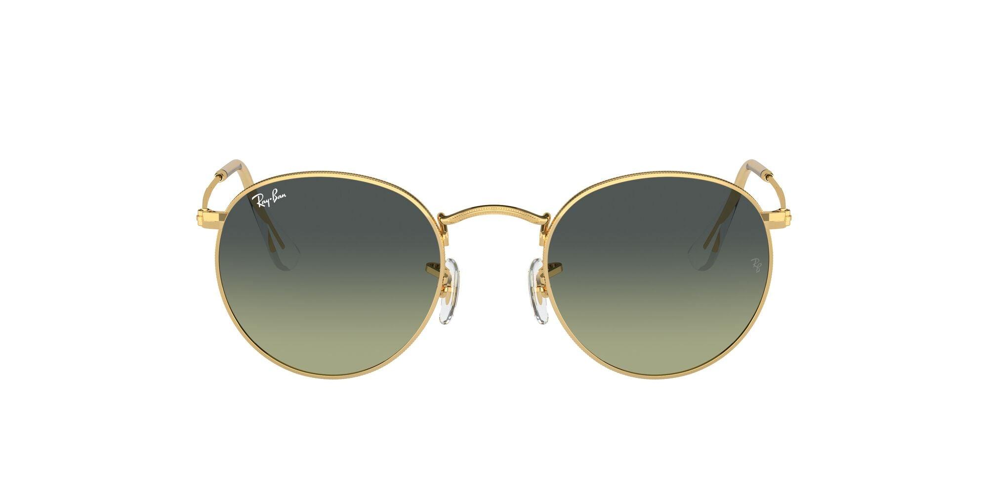 Ray-Ban | 3447 Round Metal | Gold (Size 53) - iKANDi Sunglasses