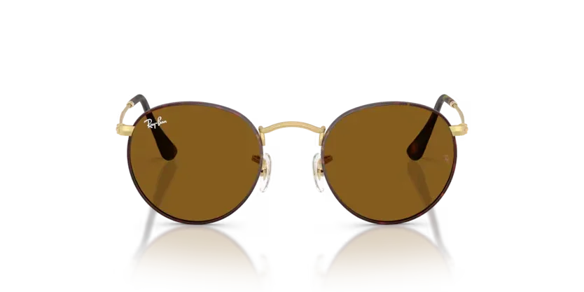 Ray-Ban | 3447 Round Metal | Matt Havana On Matt Arista Gold