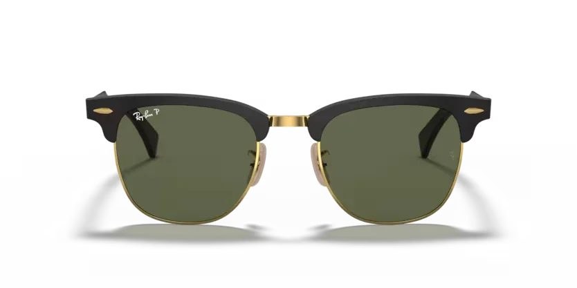 Ray-Ban | 3507 Clubmaster Aluminum | Black On Gold