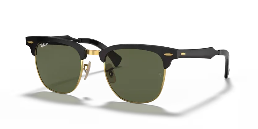 Ray-Ban | 3507 Clubmaster Aluminum | Black On Gold