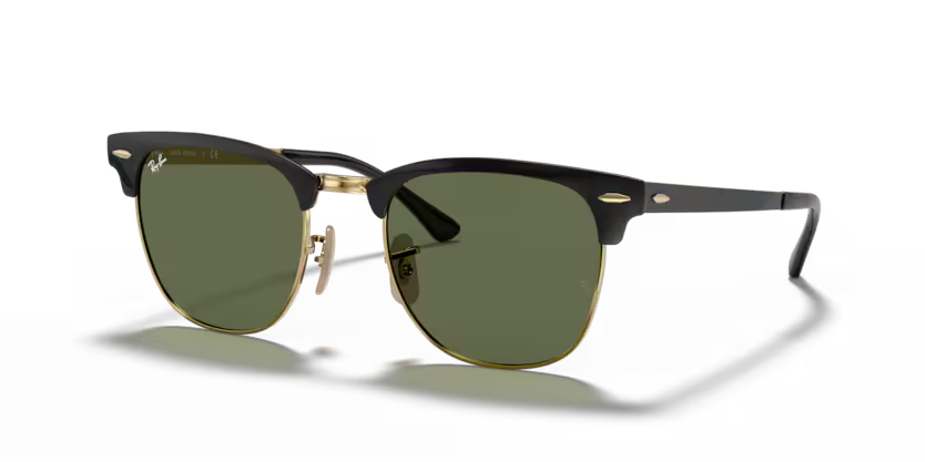 Ray-Ban | 3716 Clubmaster Metal |Black on Gold