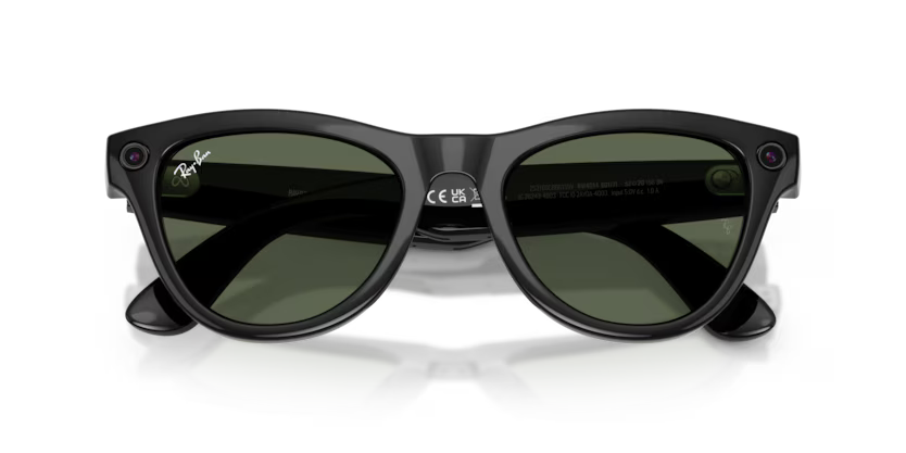 Ray-Ban Meta Gen 2 | RW4014 Skyler | Shiny Black G15 Green