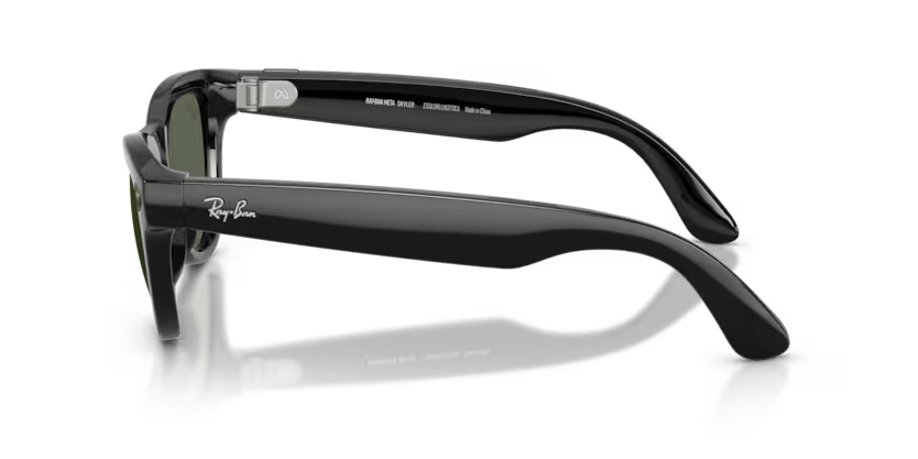 Ray-Ban Meta Gen 2 | RW4014 Skyler | Shiny Black G15 Green