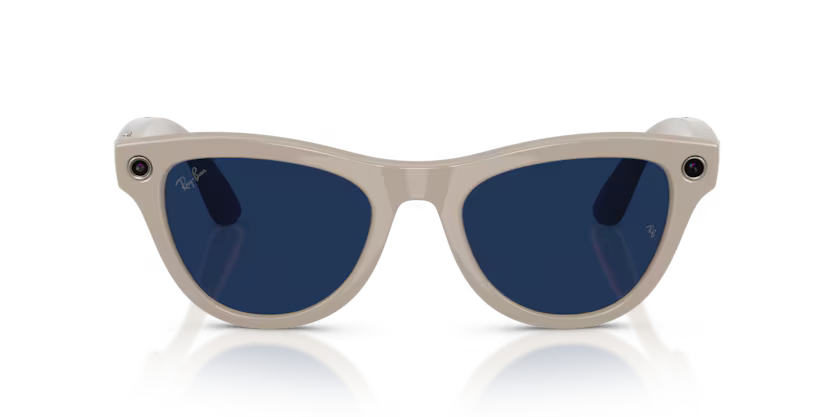 Ray-Ban Meta Gen 2 | RW4014 Skyler | Shiny Chalky Grey Transitions Sapphire