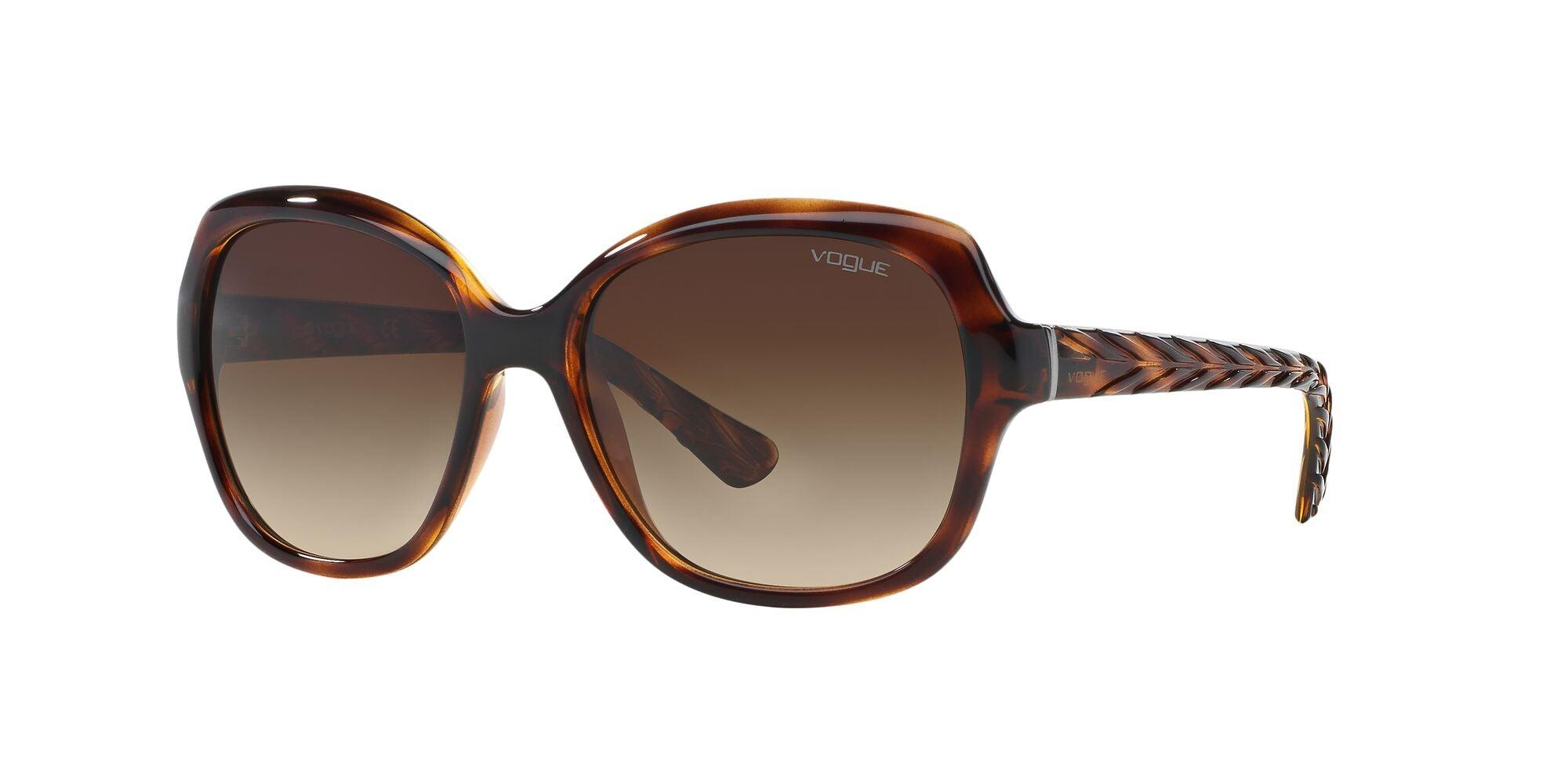 Vogue Eyewear | VO2871S | Striped Dark Havana - iKANDi Sunglasses