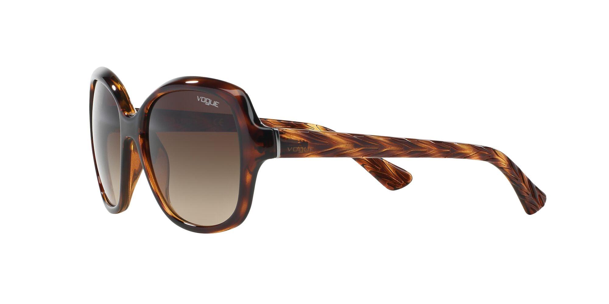Vogue Eyewear | VO2871S | Striped Dark Havana - iKANDi Sunglasses