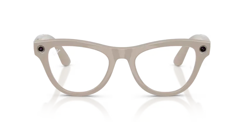 Ray-Ban Meta Gen 2 | RW4014 Skyler | Shiny Chalky Grey Transitions Sapphire