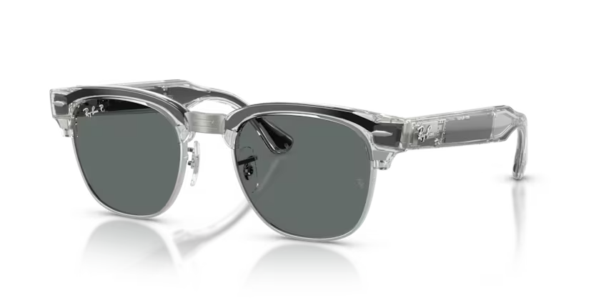Ray-Ban Audio Meta Gen 3 | RW7004 Clubmaster | Transparent Iron Grey Polarised