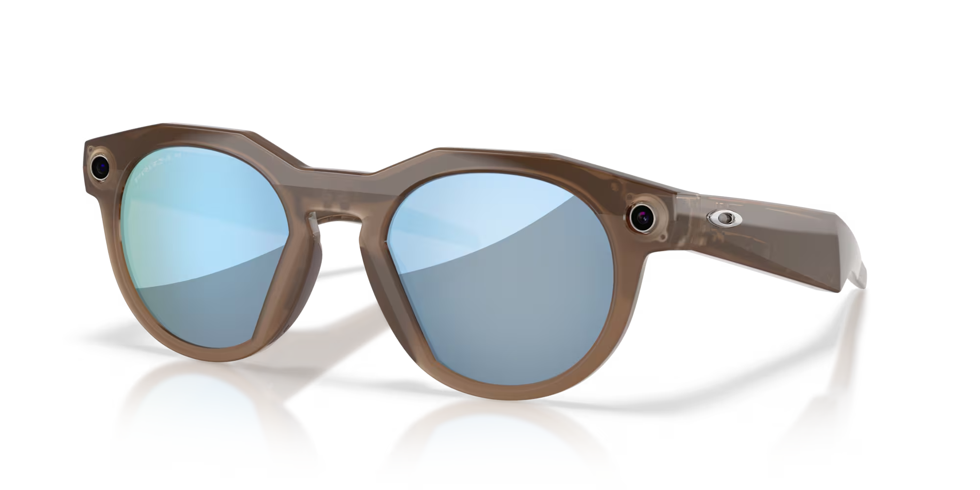 Oakley Meta HSTN PRIZM Deep Water Polarised Brown Frame Sunglasses