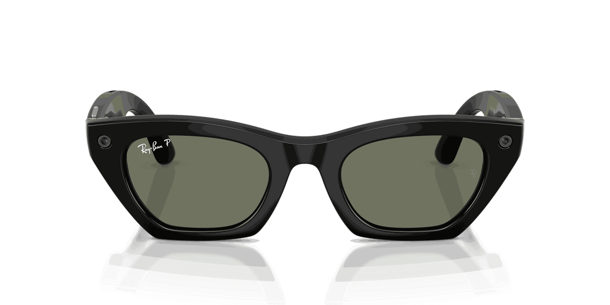 Ray-Ban Meta Gen 3 | RW4015 Zena | Shiny Black G15 Green Polarised
