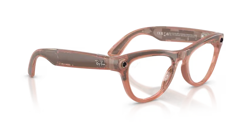 Ray- Ban Meta Gen 2 | RW4014 Skyler | Shiny Peach Transition Brown