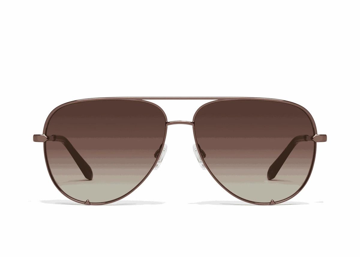 Quay | High Key XL | Large Chocolate Dark Brown