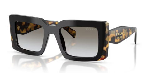 Prada | PRD01S | Black Tort Grey Gradient