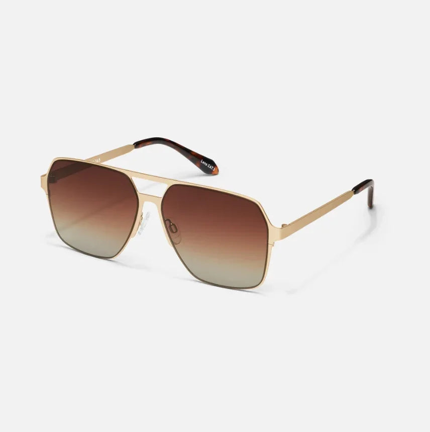 Quay | Backstage Pass | Gold/Brown Polarised