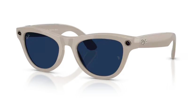 Ray-Ban Meta Gen 2 | RW4014 Skyler | Shiny Chalky Grey Transitions Sapphire