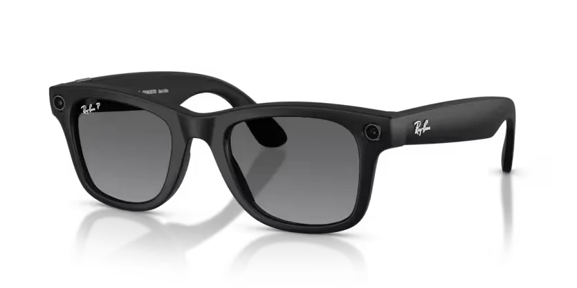 Ray-Ban Meta Gen 2 | RW4012 Wayfarer M | Matte Black Gradient Graphite Polarised