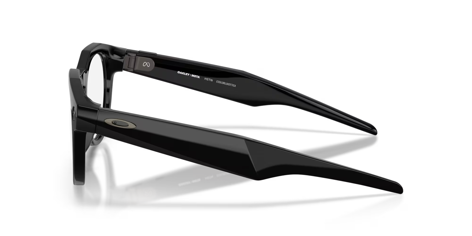 Oakley Meta HSTN Clear Lenses Black Frame Sunglasses